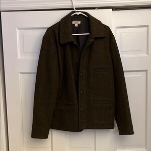 J Crew Wallace and Barnes Wool Snap Coat. Men’s